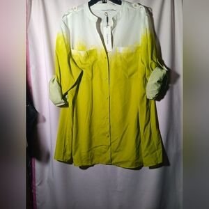 Vibrant Green Button-Up Shirt